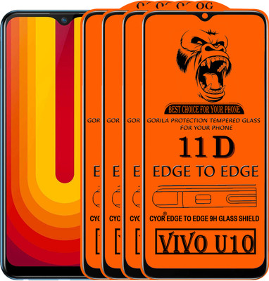 CYOR Edge To Edge Tempered Glass for VIVO U10(Pack of 4)