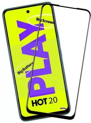 VISHRN Edge To Edge Tempered Glass for INFINIX HOT 20 PLAY(Pack of 1)