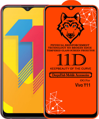 DeepzHub Edge To Edge Tempered Glass for Vivo Y11(Pack of 1)