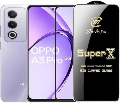 SM Styles Edge To Edge Tempered Glass for Oppo A3 Pro 5G(Pack of 1)