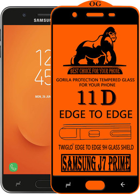 TWIGLO Edge To Edge Tempered Glass for Samsung Galaxy J7 Prime(Pack of 1)