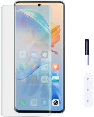 Maxboost Tempered Glass Guard for Moto Edge 30 Fusion Advanced Border Less UV Screen Guard with Installation Kit(Pack of 2)