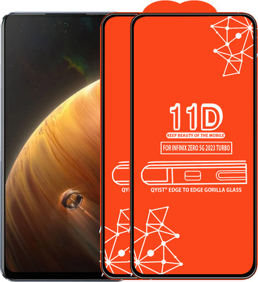 Qyist Edge To Edge Tempered Glass for Infinix Zero 5G 2023 Turbo(Pack of 2)
