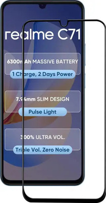 GDBUY Edge To Edge Tempered Glass for realme C71, Realme C71(Pack of 1)