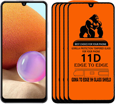 GDMA Edge To Edge Tempered Glass for SAMSUNG A32 4G(Pack of 5)