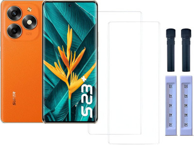 crixus Edge To Edge Tempered Glass for itel S23 Plus(Pack of 2)