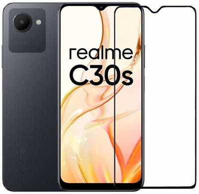 Expromium Edge To Edge Tempered Glass for Realme C30s(Pack of 1)