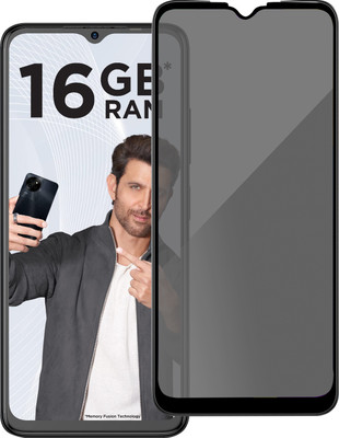 HUPSHY Edge To Edge Tempered Glass for itel S23(Pack of 1)