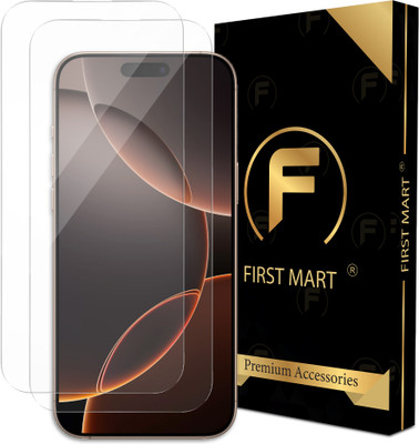 FIRST MART Edge To Edge Tempered Glass for IPhone 16 Pro Max, Apple IPhone 16 Pro Max(Pack of 2)