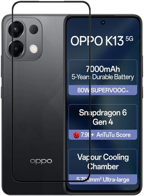 BRENZZ Edge To Edge Tempered Glass for OPPO K13 5G, Oppo K13 5G(Pack of 1)