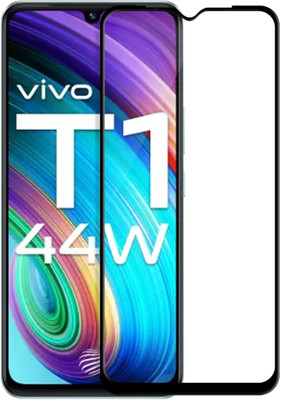 GLOBAL NOMAD Edge To Edge Tempered Glass for vivo T1 44W(Pack of 1)