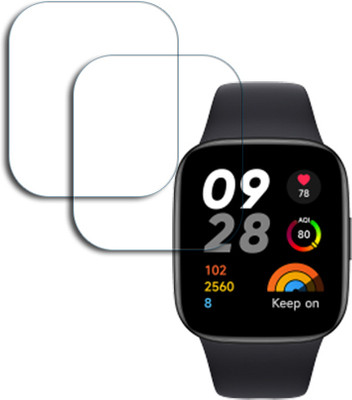 SOMTONE Edge To Edge Tempered Glass for Redmi Watch 3 1.75 inch SMARTWATCH SCREEN GUARD(Pack of 2)