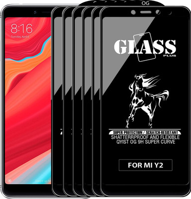 Qyist Edge To Edge Tempered Glass for Mi Redmi Y2(Pack of 6)