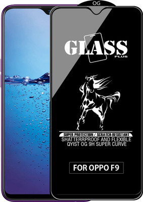 Qyist Edge To Edge Tempered Glass for Oppo F9(Pack of 1)