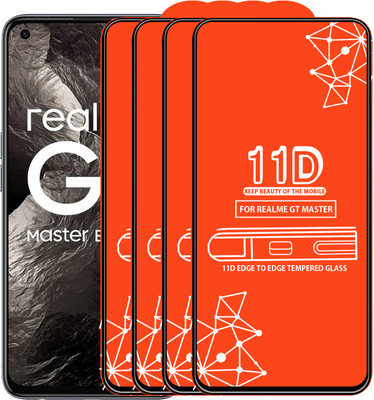 Qyist Edge To Edge Tempered Glass for Realme Gt Master(Pack of 4)