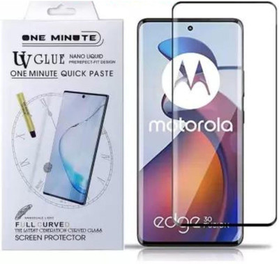 deAdShield Edge To Edge Tempered Glass for Motorolo Moto Edge40 Neo, Moto Edge 40, Moto Edge 30 Fusion 5G, Primium Quality Uv Glass(Pack of 1)