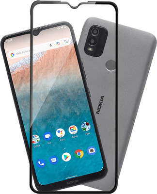 HUPSHY Edge To Edge Tempered Glass for Nokia C21 Plus(Pack of 1)