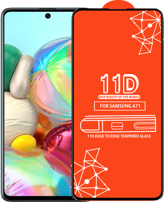 Qyist Edge To Edge Tempered Glass for Samsung Galaxy A71(Pack of 1)