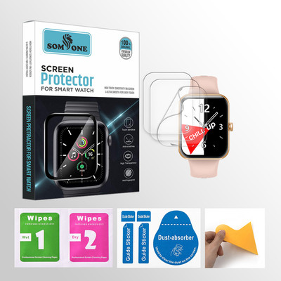 SOMTONE Edge To Edge Tempered Glass for crossbeats Ignite LYT Max 1.9 inch Smartwatch 3 PROTECTOR + 3 WIPES + 3 DUST REMOVAL STICKER + 1 WIPER(Pack of 3) SOMTONE Edge To Edge Tempered Glass for crossbeats Ignite LYT Max 1.9 inch Smartwatch 3 PROTECTOR + 3 WIPES + 3 DUST REMOVAL STICKER + 1 WIPER(Pack of 3)