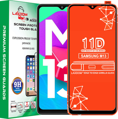 Laxdom Edge To Edge Tempered Glass for SAMSUNG GALAXY M13(Pack of 1)