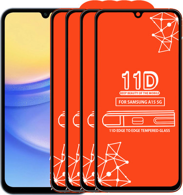 Roxel Edge To Edge Tempered Glass for Samsung Galaxy A15 5G(Pack of 4)