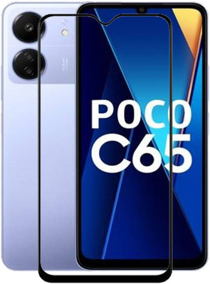 BRENZZ Edge To Edge Tempered Glass for POCO C65, POCO C65 5G(Pack of 1)