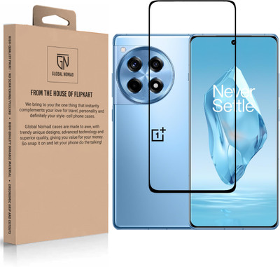 GLOBAL NOMAD Edge To Edge Tempered Glass for OnePlus 12R, OnePlus 12(Pack of 1)