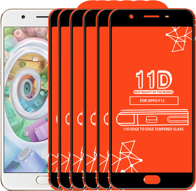 Qyist Edge To Edge Tempered Glass for Oppo F1s(Pack of 6)
