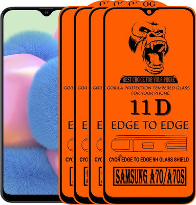 CYOR Edge To Edge Tempered Glass for SAMSUNG A70S(Pack of 4)