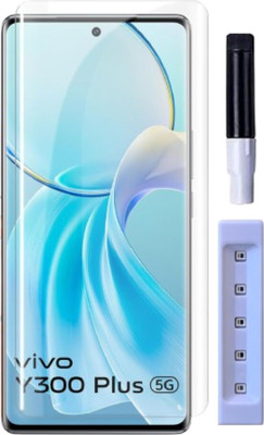 MD SHILD Edge To Edge Tempered Glass for Vivo Y300 Plus 5G, 2.5D Curved Edge Premium Tempered Glass for Ultimate Protection(Pack of 1)