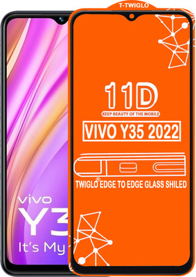 TWIGLO Edge To Edge Tempered Glass for VIVO Y35 2022(Pack of 1)