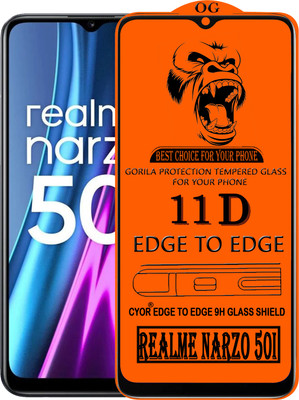 CYOR Edge To Edge Tempered Glass for REALME NARZO 50I(Pack of 1)
