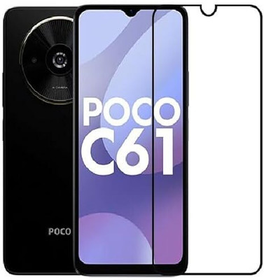 iCopertina Edge To Edge Tempered Glass for POCO C61(Pack of 1)