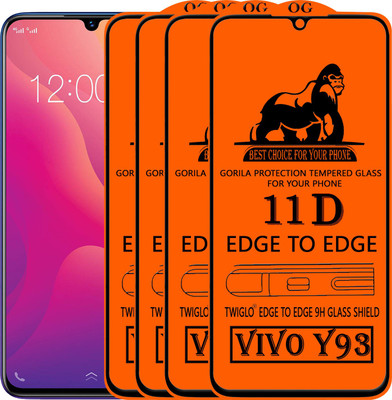 TWIGLO Edge To Edge Tempered Glass for VIVO Y93(Pack of 4)