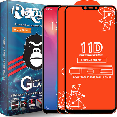 Roxel Edge To Edge Tempered Glass for Vivo Y83 Pro(Pack of 2)