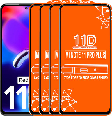 CYOR Edge To Edge Tempered Glass for REDMI NOTE 11 PRO PLUS(Pack of 4)