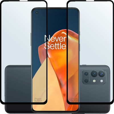 NIMMIKA ENTERPRISES Edge To Edge Tempered Glass for Oneplus 9R D+ Tempered Glass(Pack of 2)