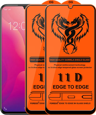 elevend Edge To Edge Tempered Glass for Vivo V11(Pack of 2)