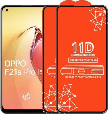 Roxel Edge To Edge Tempered Glass for Oppo F21S Pro 5G(Pack of 2)