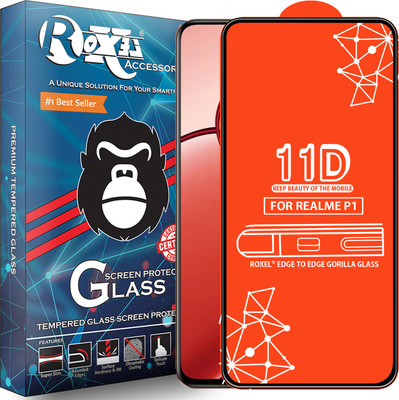 Roxel Edge To Edge Tempered Glass for Realme P1(Pack of 1)