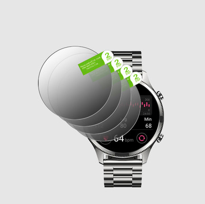 daffin Edge To Edge Tempered Glass for Noise NoiseFit Evolve 5 Smartwatch(Pack of 4)