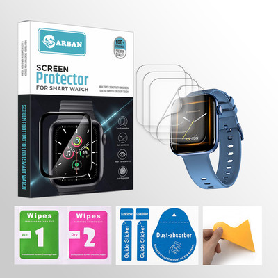 ARBAN Edge To Edge Tempered Glass for crossbeats Ignite Spectra Max 1.81 inch Smartwatch 4 PROTECTOR + 4 WIPES + 4 DUST REMOVAL STICKER + 1 WIPER(Pack of 4) ARBAN Edge To Edge Tempered Glass for crossbeats Ignite Spectra Max 1.81 inch Smartwatch 4 PROTECTOR + 4 WIPES + 4 DUST REMOVAL STICKER + 1 WIPER(Pack of 4)