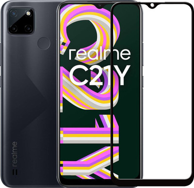 HQ Protection Edge To Edge Tempered Glass for Realme C21Y(Pack of 1)