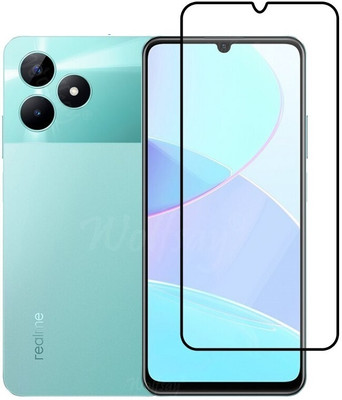 Caseline Edge To Edge Tempered Glass for Realme C51, realme C51(Pack of 1)