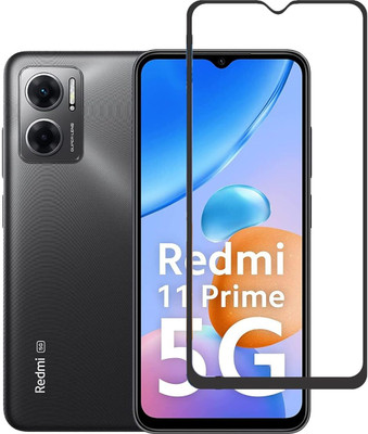 HIE POWER Edge To Edge Tempered Glass for Mi Redmi 11 Prime 5G-Advanced 9H Protector with Easy Installation(Pack of 1)