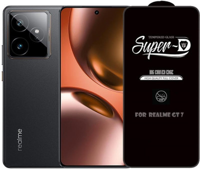 TechWings Edge To Edge Tempered Glass for realme Gt 7(Pack of 1)