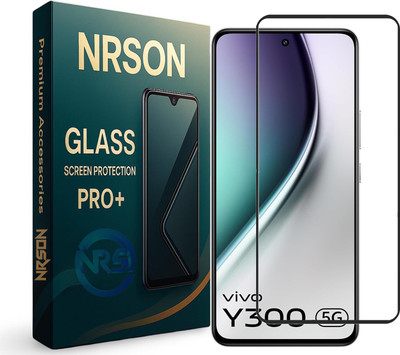 NRSON Edge To Edge Tempered Glass for vivo Y300 5G, with Easy Self Installation Kit(Pack of 1)
