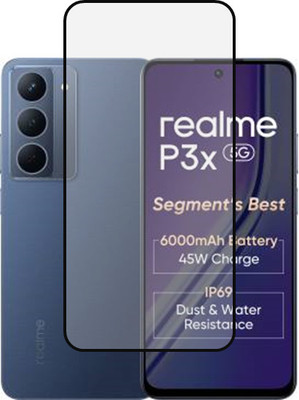 VISHZONE Edge To Edge Tempered Glass for realme P3x 5G(Pack of 1)