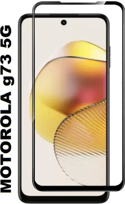 AKSHUD Edge To Edge Tempered Glass for MOTOROLA G73 5G, Moto G73 5G(Pack of 1)