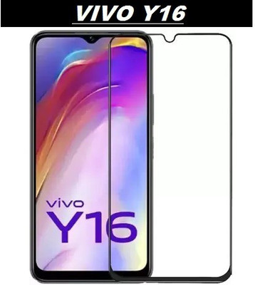 BRENZZ Edge To Edge Tempered Glass for VIVO Y16(Pack of 1)